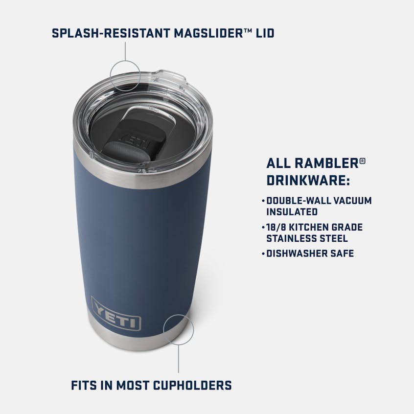 YETI Rambler 20 oz Tumbler - Royal Blue - Image 3
