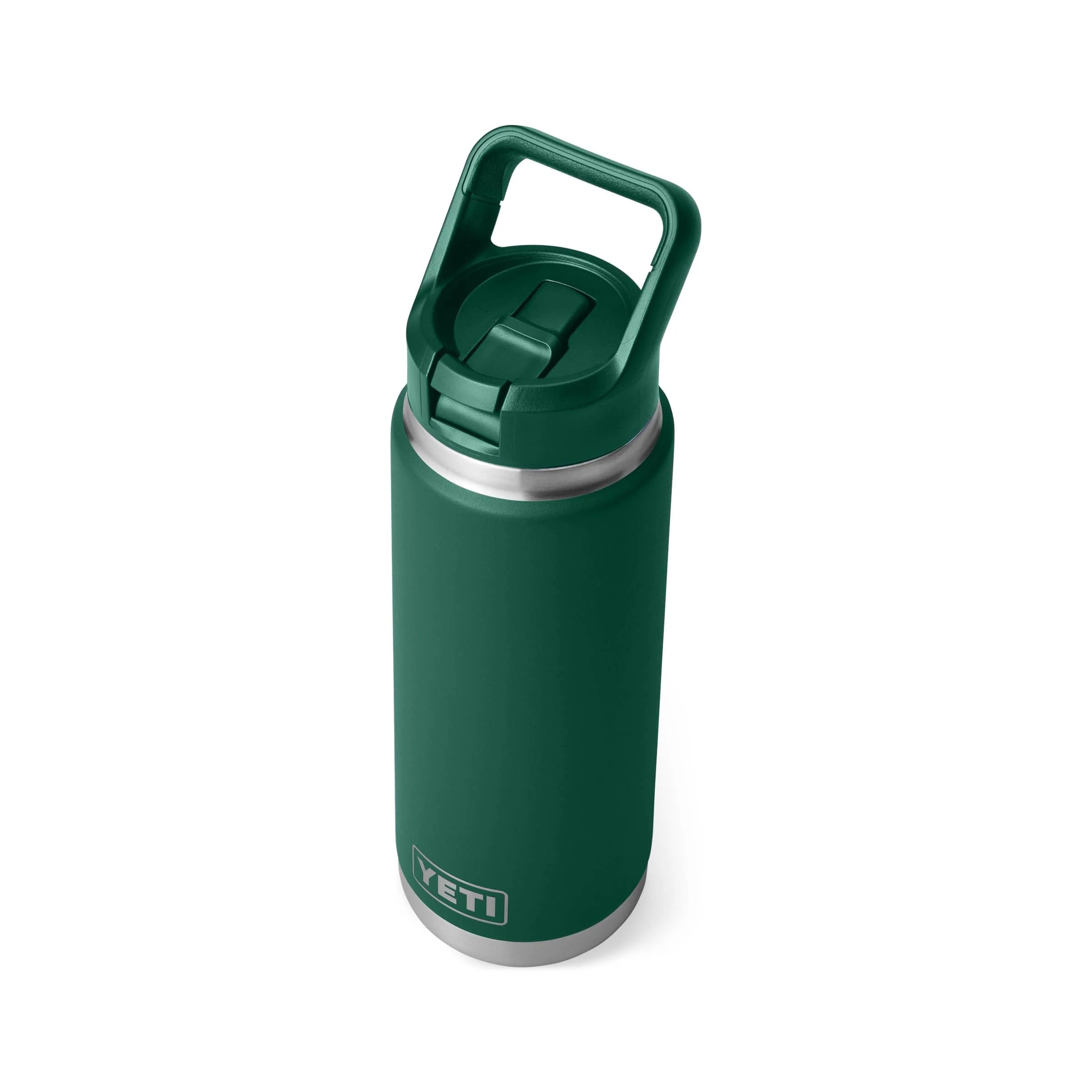 YETI Rambler 26 oz Straw Bottle - Black Forest Green - Image 3