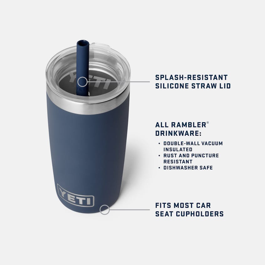 YETI 10 oz. Rambler Jr. Tumbler with Silicone Straw Lid - Image 3
