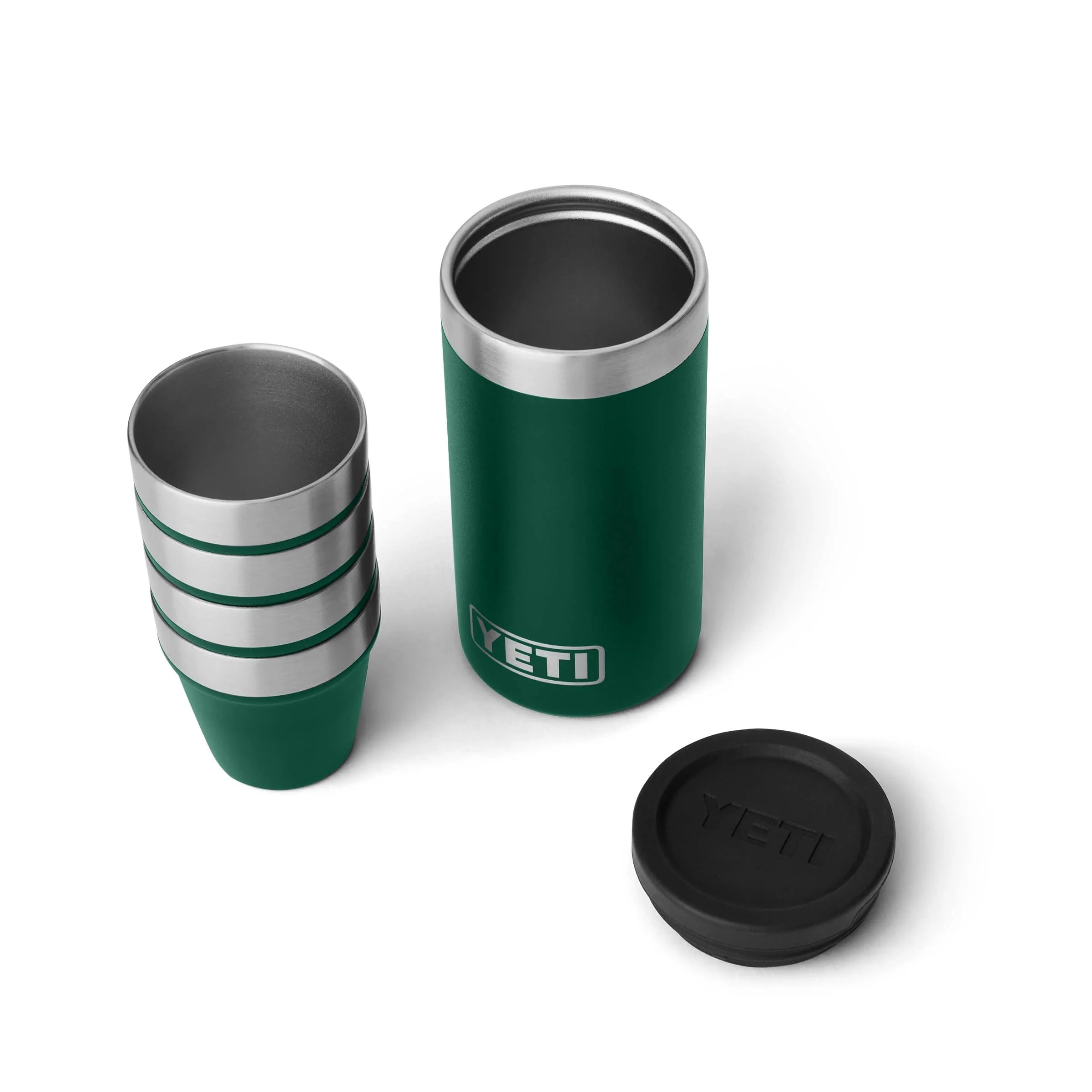 YETI Shot Glasses with Carrying Case - Black Forest Green - Image 2